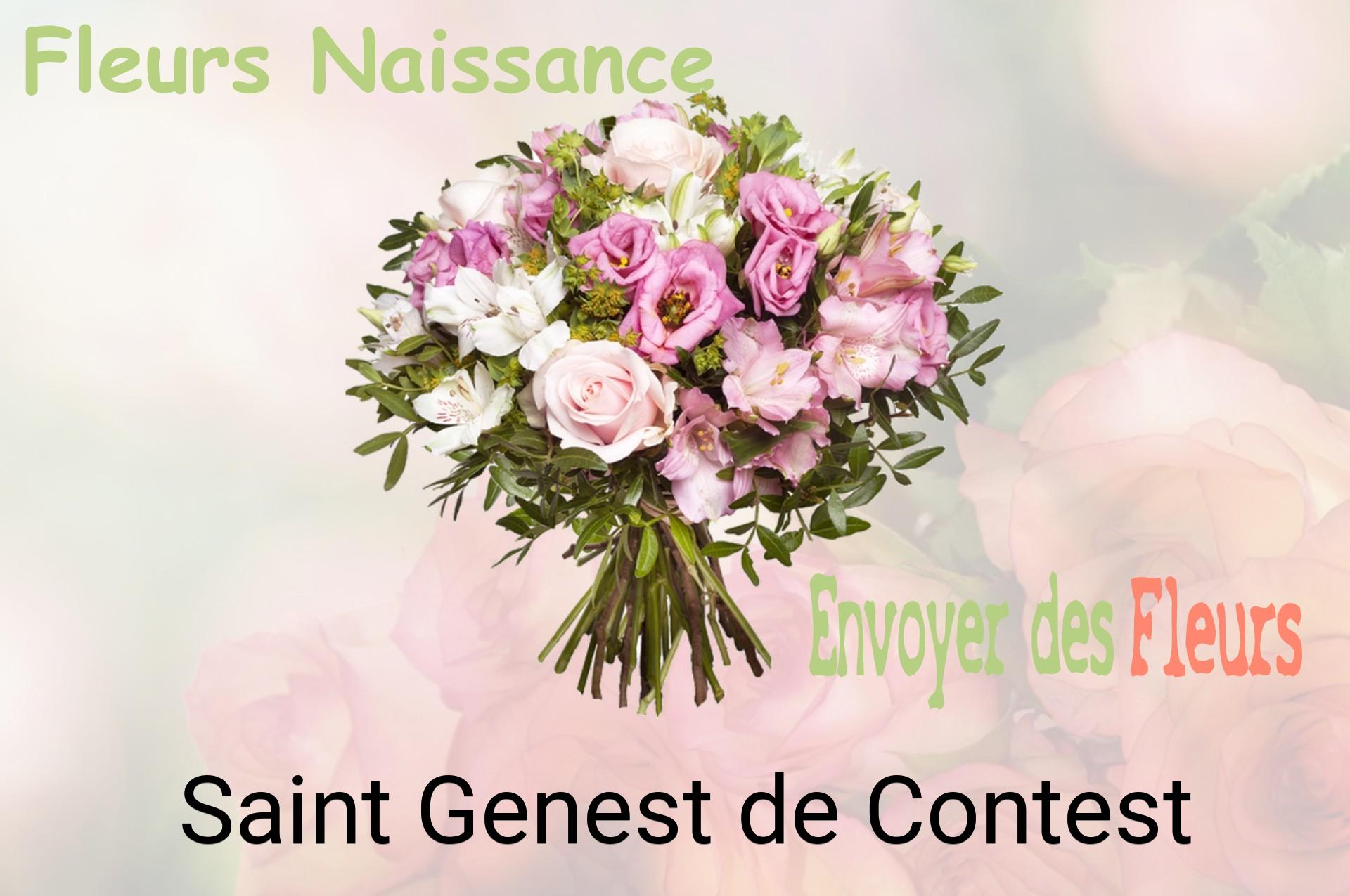 Bouquet de fleurs de naissance livré à Saint-Genest-de-Contest